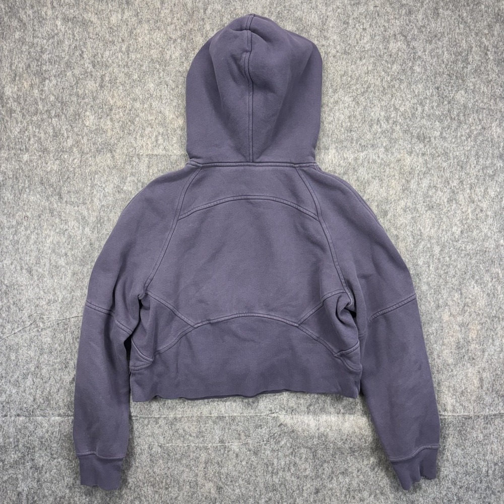 Lululemon Cropped‎ Scuba Hoodie Sweatshirt Women's XS/S Purple - Picture 6 of 8